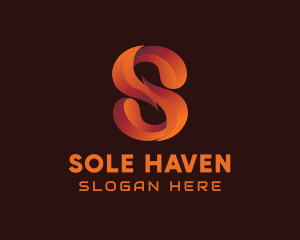 Modern Gradient Letter S logo design