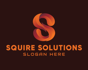 Modern Gradient Letter S logo design