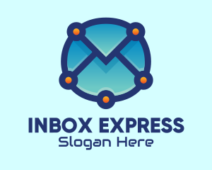 Email - Email Envelope Tech logo design