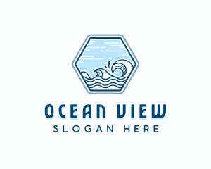 Sea Waves Surf logo design