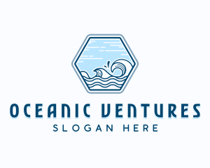 Sea Waves Surf logo design