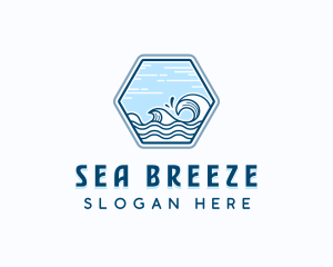 Sea Waves Surf logo design