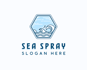 Sea Waves Surf logo design