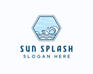 Sea Waves Surf logo design