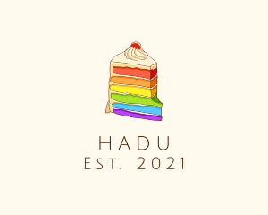 Baker - Colorful Rainbow Cake logo design