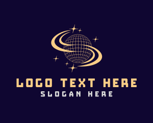 Outerspace - Galaxy Planet Orbit logo design