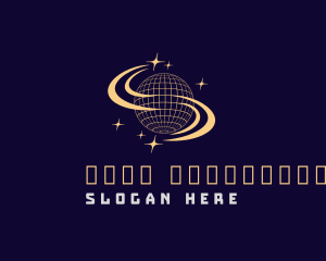 Galaxy Planet Orbit Logo