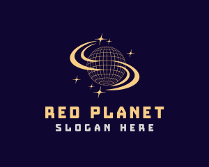 Galaxy Planet Orbit logo design