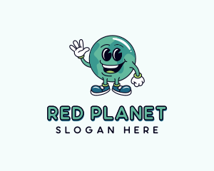 Eco Earth Globe logo design