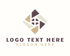 Brick - Tiling Interior Design logo design