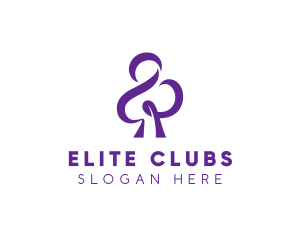 Clubs - Lucky Ribbon Clover logo design
