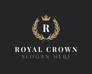 Crown Wreath University logo design