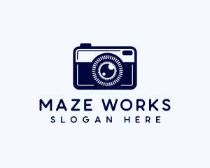 Camera Imaging Lens logo design