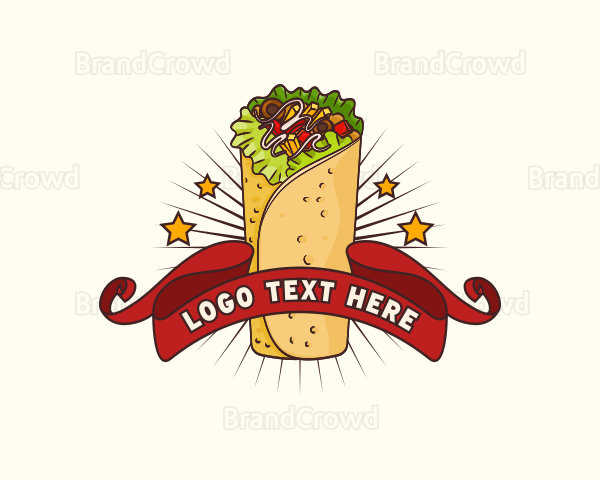 Burrito Wrap Restaurant Logo