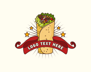 Gyro - Burrito Wrap Restaurant logo design