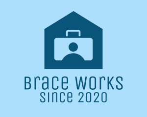 Briefcase Home Business Work logo design