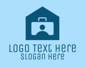 Briefcase Home Business Work Logo