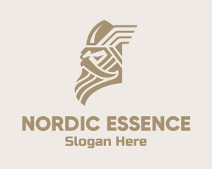 Nordic - Nordic Warrior Head logo design