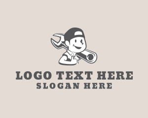 Equipment - Mechanic Wrench Tool logo design