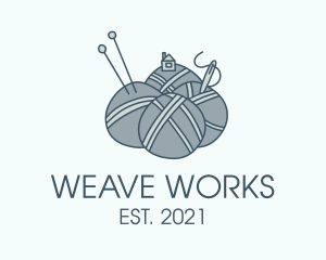 Loom - Yarn Ball House logo design