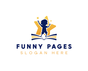 Preschool Book Education logo design