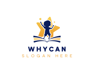 Crayons - Preschool Book Education logo design