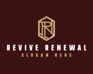 Premium Geometric Letter R logo design