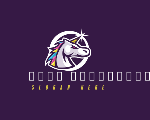 Mascot - Stallion Unicorn Gaming logo design
