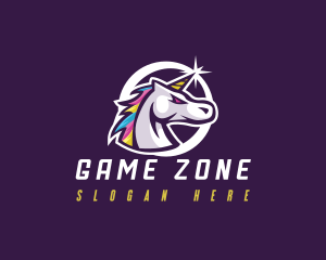 Stallion Unicorn Gaming logo design