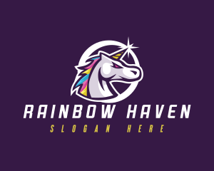 Stallion Unicorn Gaming logo design