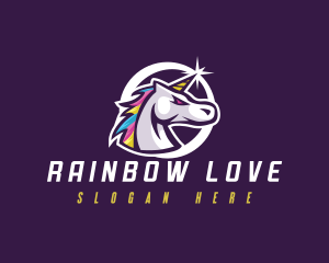 Stallion Unicorn Gaming logo design