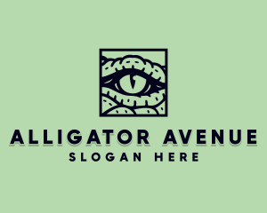 Alligator - Crocodile Wild Eye logo design