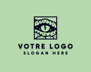Veterinarian - Crocodile Wild Eye logo design