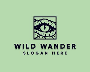 Crocodile Wild Eye logo design