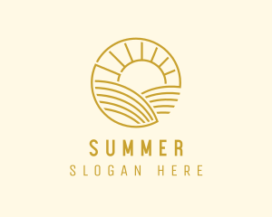 Sunrise Farm Field logo design