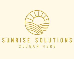 Sunrise - Sunrise Farm Field logo design