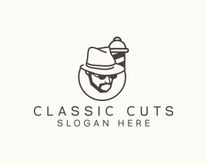 Barber Shop - Hipster Barber Shop logo design