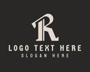Letter R - Motorcycle Decal Letter R logo design