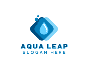 Liquid Water Droplet logo design