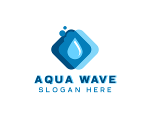 Water - Liquid Water Droplet logo design