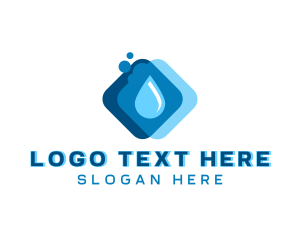 Liquid - Liquid Water Droplet logo design