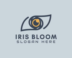 Iris - Eye Surveillance Security logo design