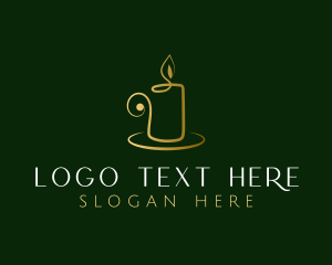 Relaxation - Candle Home Decor Wax logo design