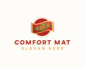 Mat - Textile Carpet Rug logo design