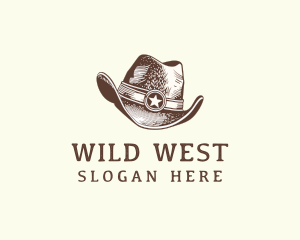 Cowboy Hat Rodeo logo design