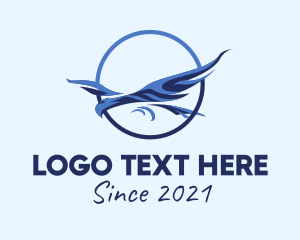 Skydive - Eagle Bird Aviary logo design