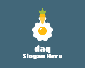 Barn - Carrot Egg Flask logo design
