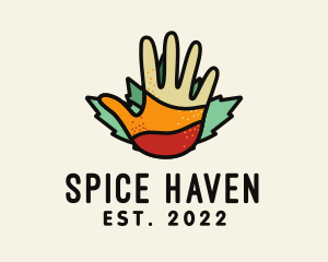 Organic Hand Spices logo design
