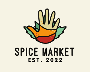 Organic Hand Spices logo design