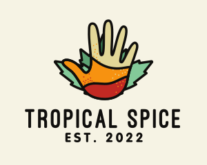 Organic Hand Spices logo design